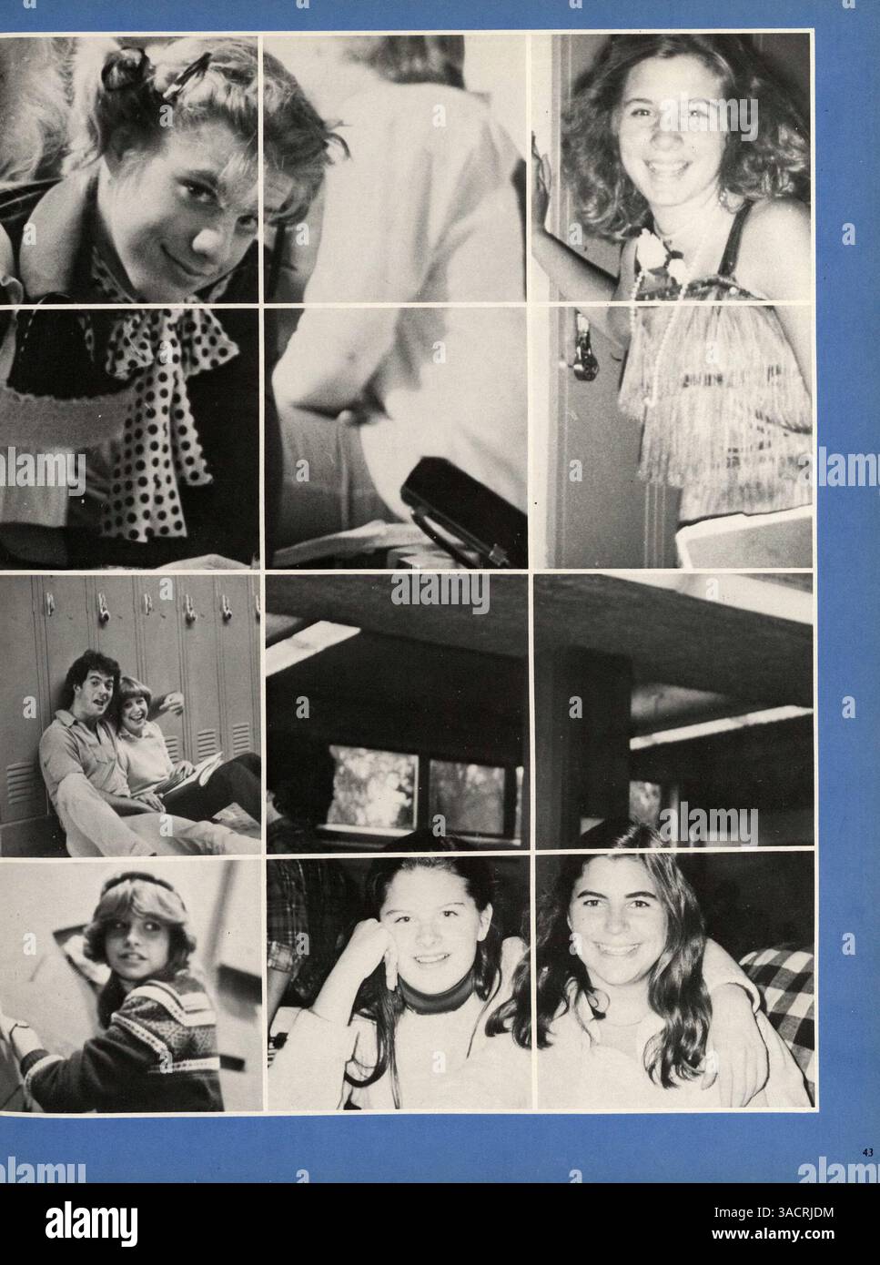 Dieses Breck Jahrbuch 1980 spiegelt die akademischen und außerschulischen Erfahrungen der Breck High School wider und zeigt Schüler, Lehrer, Leichtathletik und verschiedene Schulveranstaltungen. Stockfoto