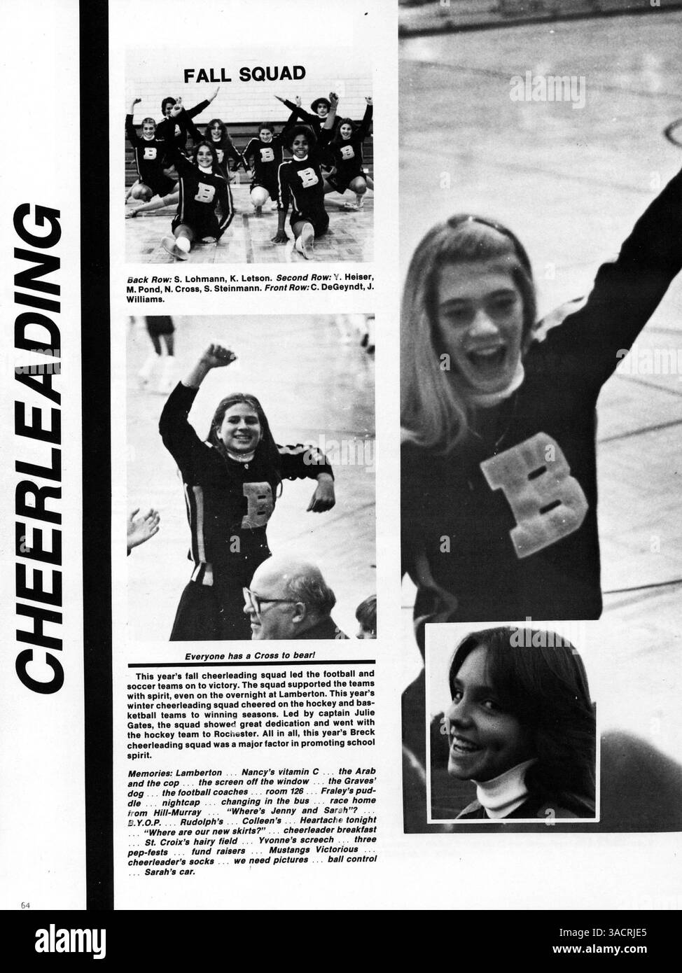 Dieses Breck Jahrbuch 1980 fasst die wichtigsten Momente des akademischen Jahres 1979-1980 zusammen, darunter Porträts von Schülern und Lehrern, sportliche Veranstaltungen und außerschulische Aktivitäten. Stockfoto