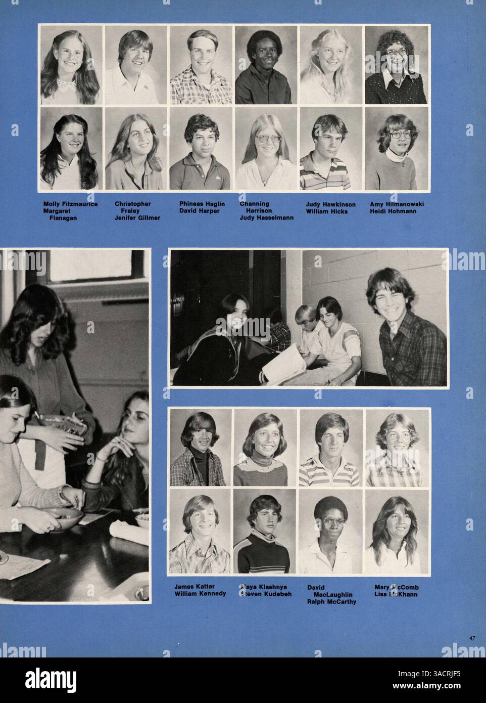 Dieses Breck Yearbook 1980 behandelt die Veranstaltungen, die Leichtathletik und die Leistungen von Schülern und Lehrern an der Breck High School während des akademischen Jahres 1979-1980. Stockfoto