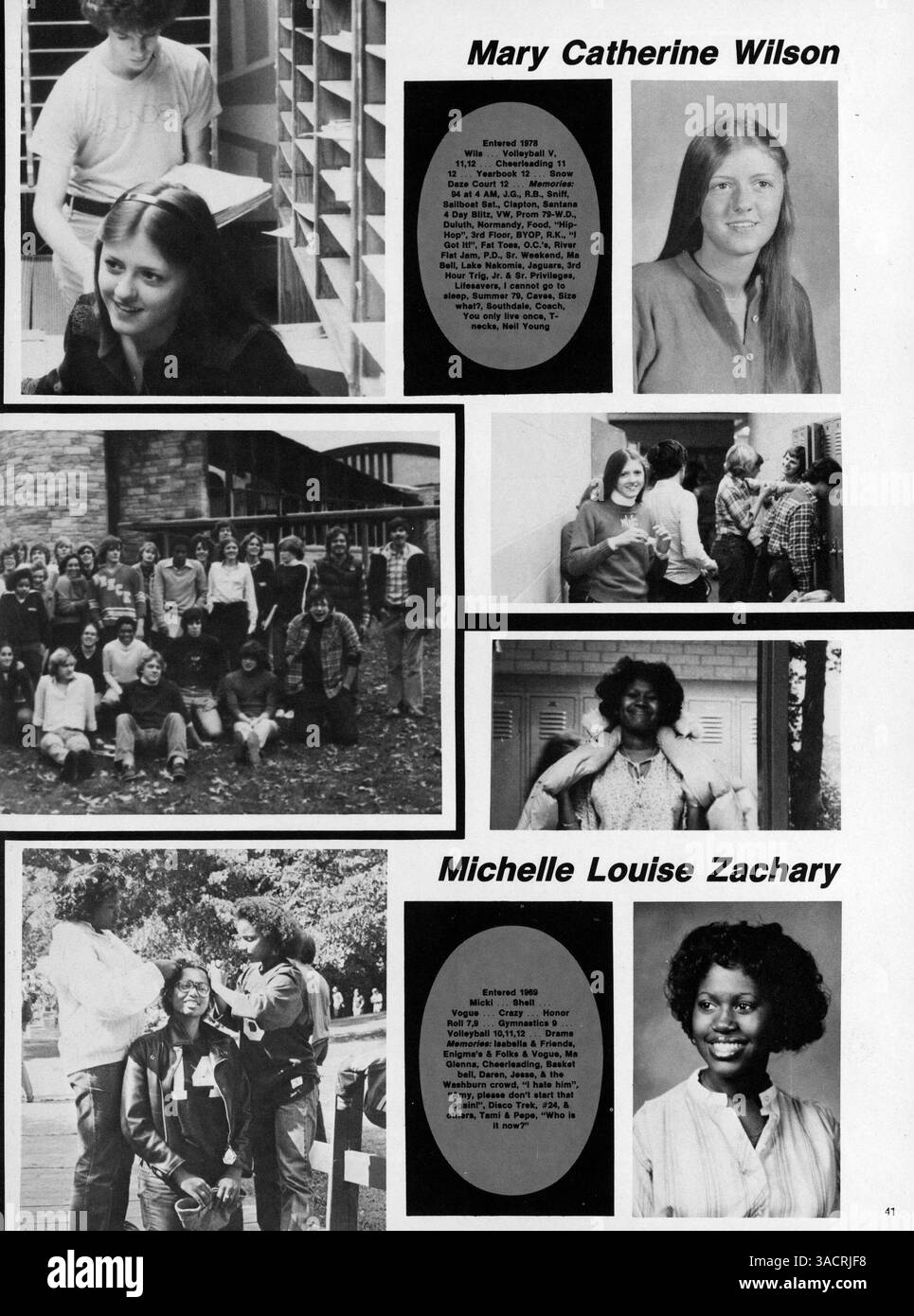 Das Breck Yearbook 1980 erinnert an die Erfolge von Studenten und Lehrkräften und behandelt sportliche Veranstaltungen, Schulclubs und akademische Höhepunkte des Schuljahres 1979-1980. Stockfoto