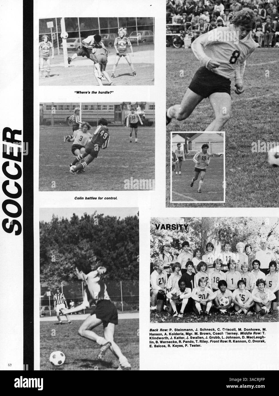Dieses Breck Yearbook 1980 dokumentiert die sozialen, akademischen und sportlichen Höhepunkte der Breck High School, darunter Porträts von Schülern und Lehrern und Berichte über Schulveranstaltungen. Stockfoto