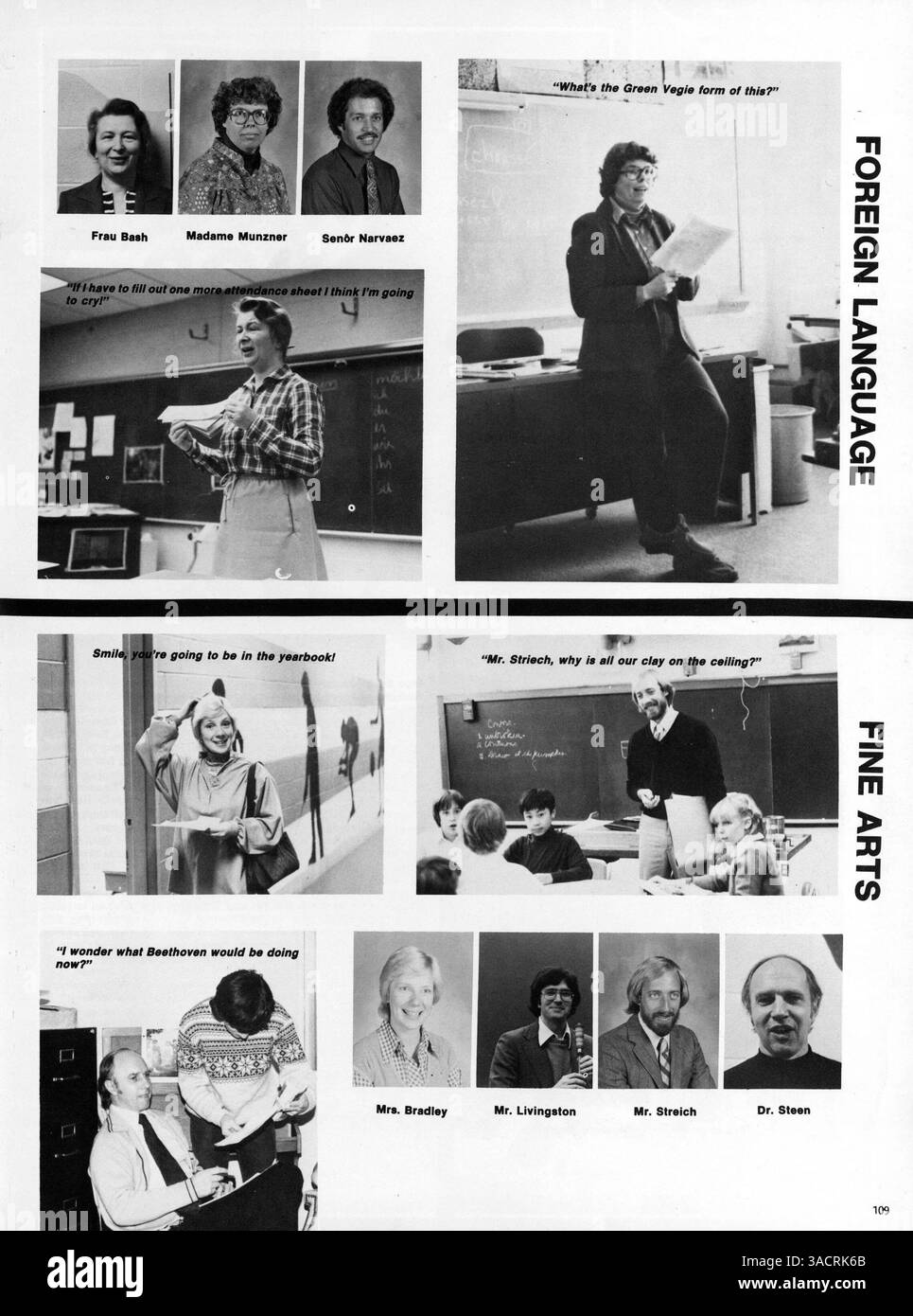 Das Breck Yearbook 1980 dokumentiert die akademischen und außerschulischen Höhepunkte des Schuljahres 1979-1980 mit Schwerpunkt auf Leichtathletik, Schülerbeteiligung und Leistungen der Fakultät. Stockfoto