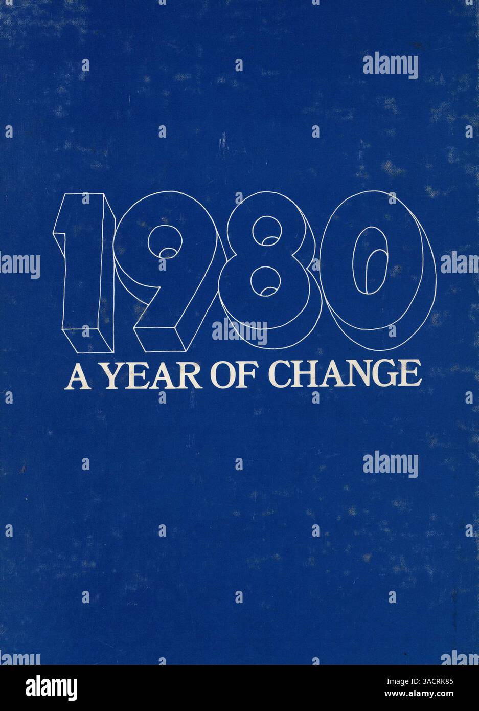 Das Breck Yearbook 1980 dient als historisches Dokument, das die Schüler, Lehrer und Veranstaltungen des Schuljahres 1979-1980 an der Breck High School hervorhebt. Stockfoto