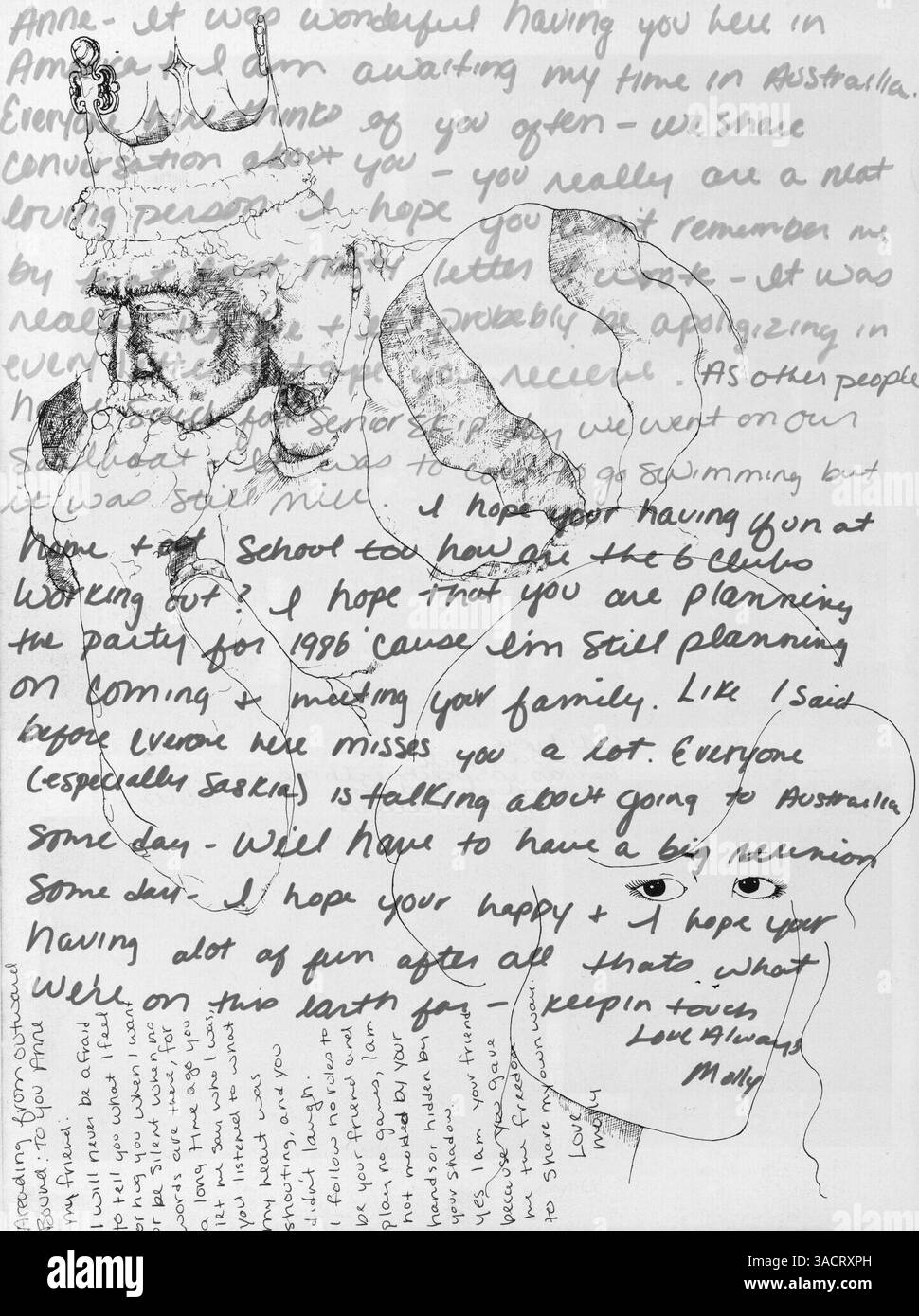 Die Ausgabe 1983 von Regalia liefert einen visuellen Bericht über das Schuljahr 1982-1983 der Hopkins High, einschließlich akademischer, sportlicher und außerschulischer Höhepunkte. Stockfoto