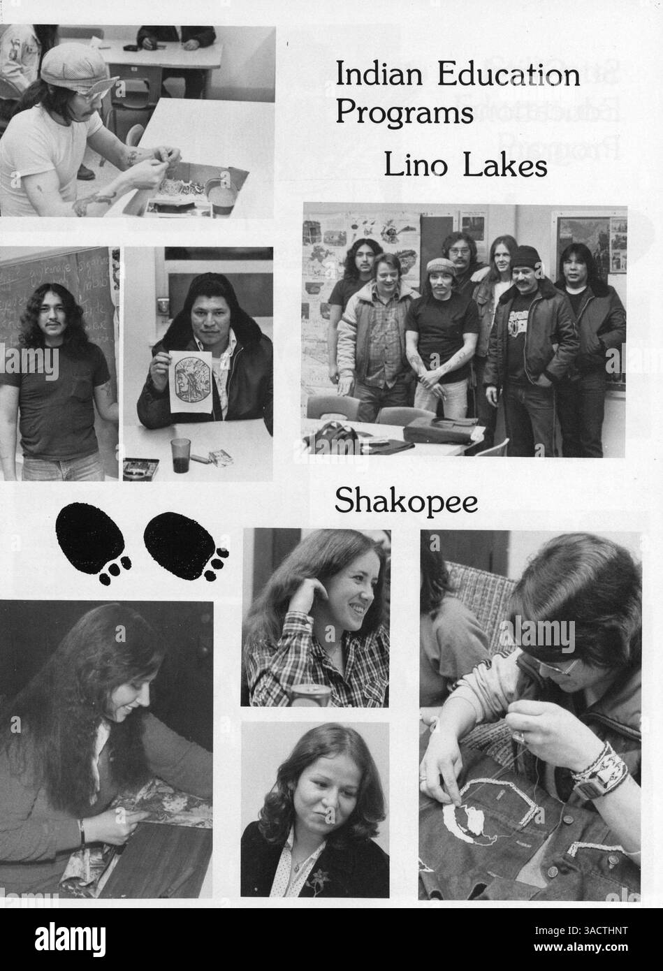 Das Jahrbuch der Heart of the Earth Survival School 1983 erfasst wichtige Ereignisse, Beiträge von Schülern und Lehrern sowie die einzigartige Kultur der Schule während des akademischen Jahres 1982-1983. Stockfoto