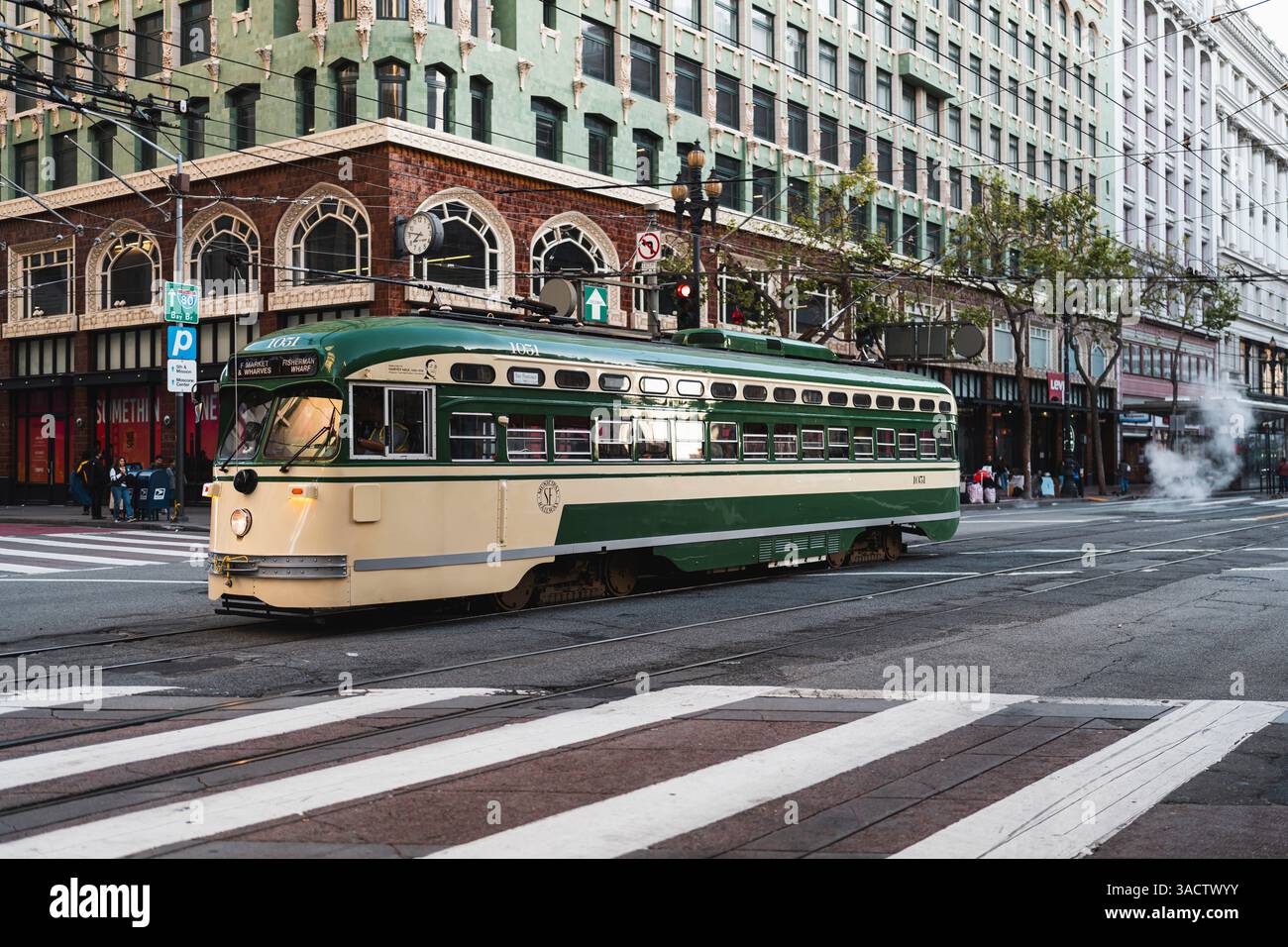 Straßenbahn, Stadt, San Francisco, USA, Kalifornien Stockfoto