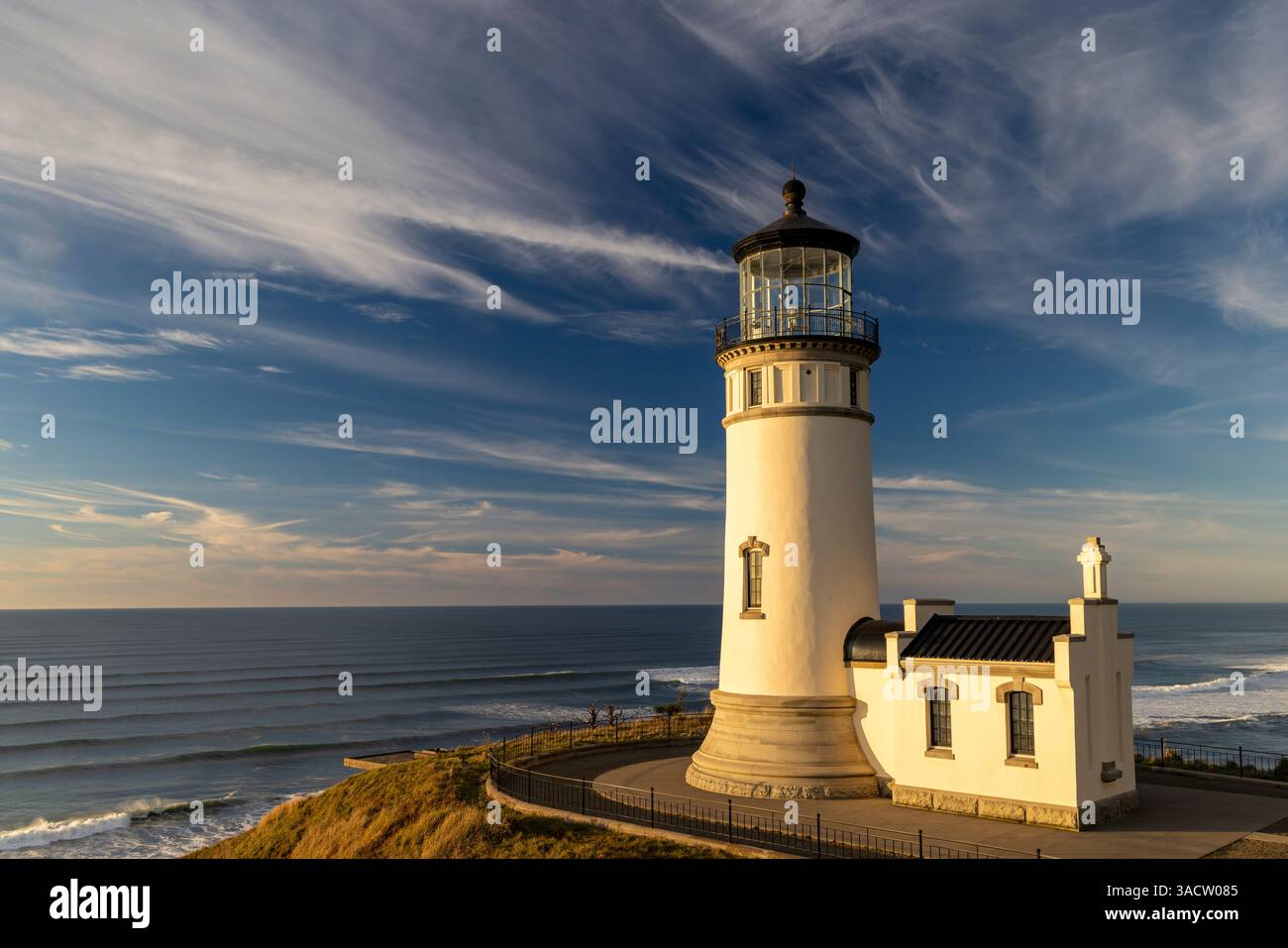 North Head Lighthouse im Cape Enttäuschung State Park im US-Bundesstaat Washington Stockfoto