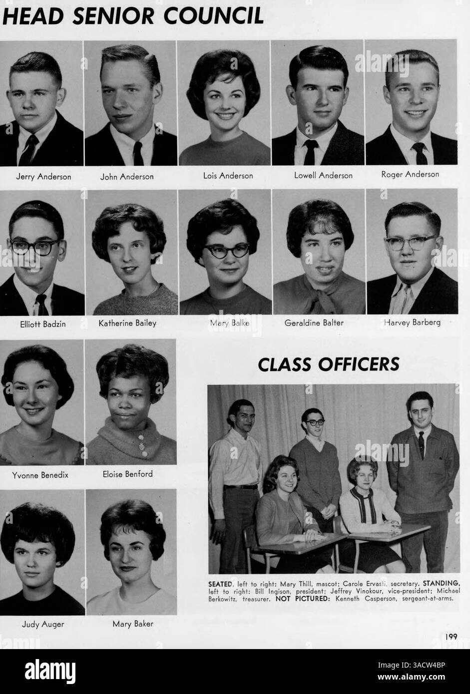 Polaris '62, das Jahrbuch der North High School, beleuchtet das Schuljahr 1961-1962 durch Schüleraktivitäten, Leichtathletik, Clubs und afroamerikanische Geschichte. Stockfoto