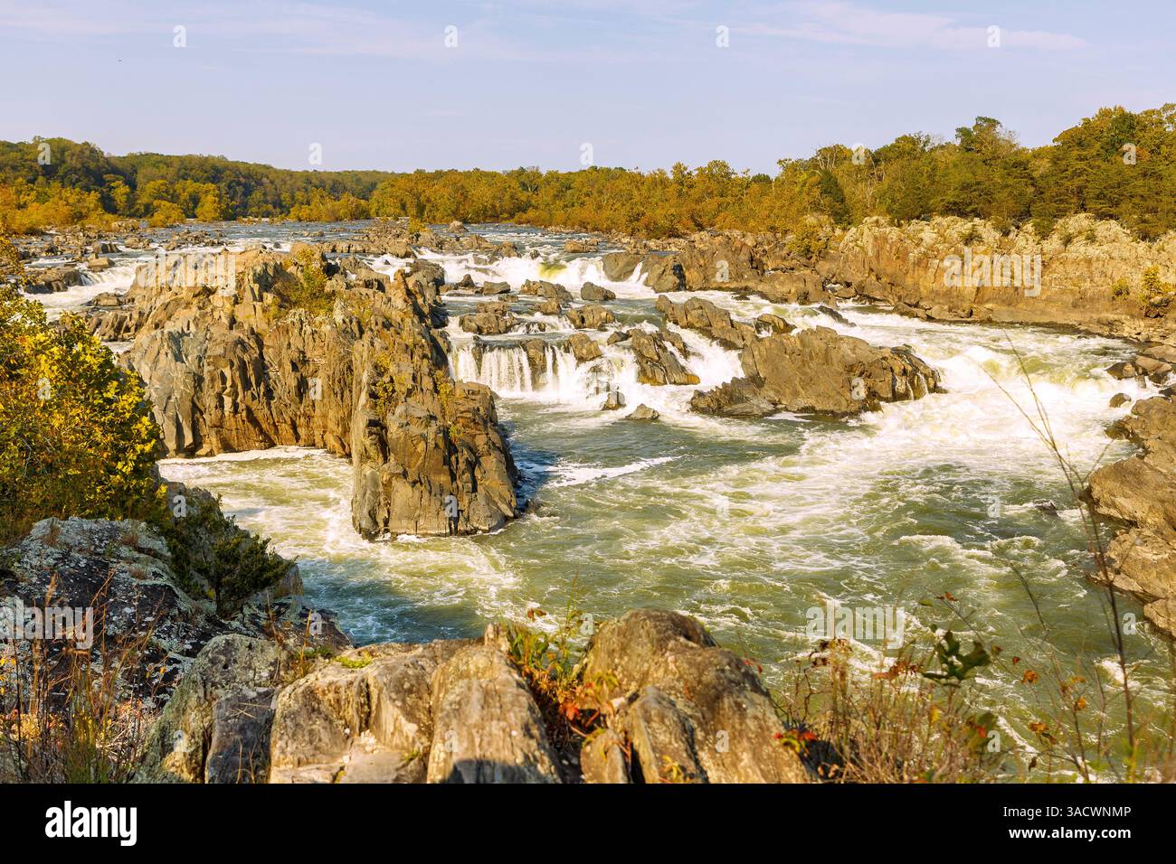 Great Falls (Potomac River) im Great Falls Park, Fairfax County, Virginia, USA Stockfoto