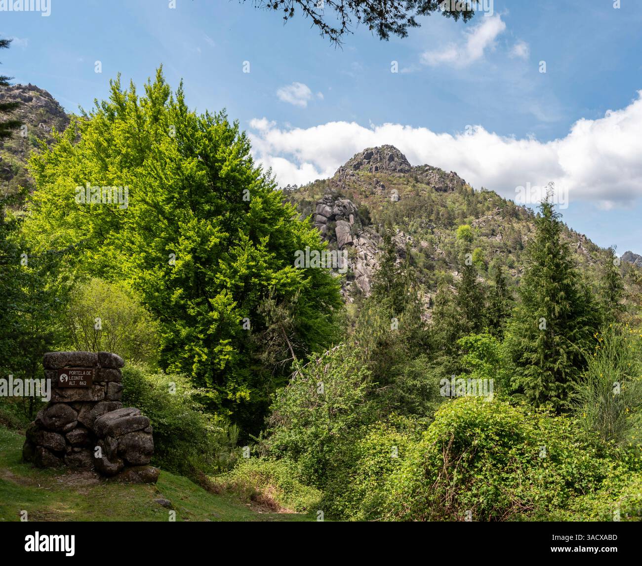 Portela de Leonte im Peneda-Geres-Nationalpark, Portugal Stockfoto