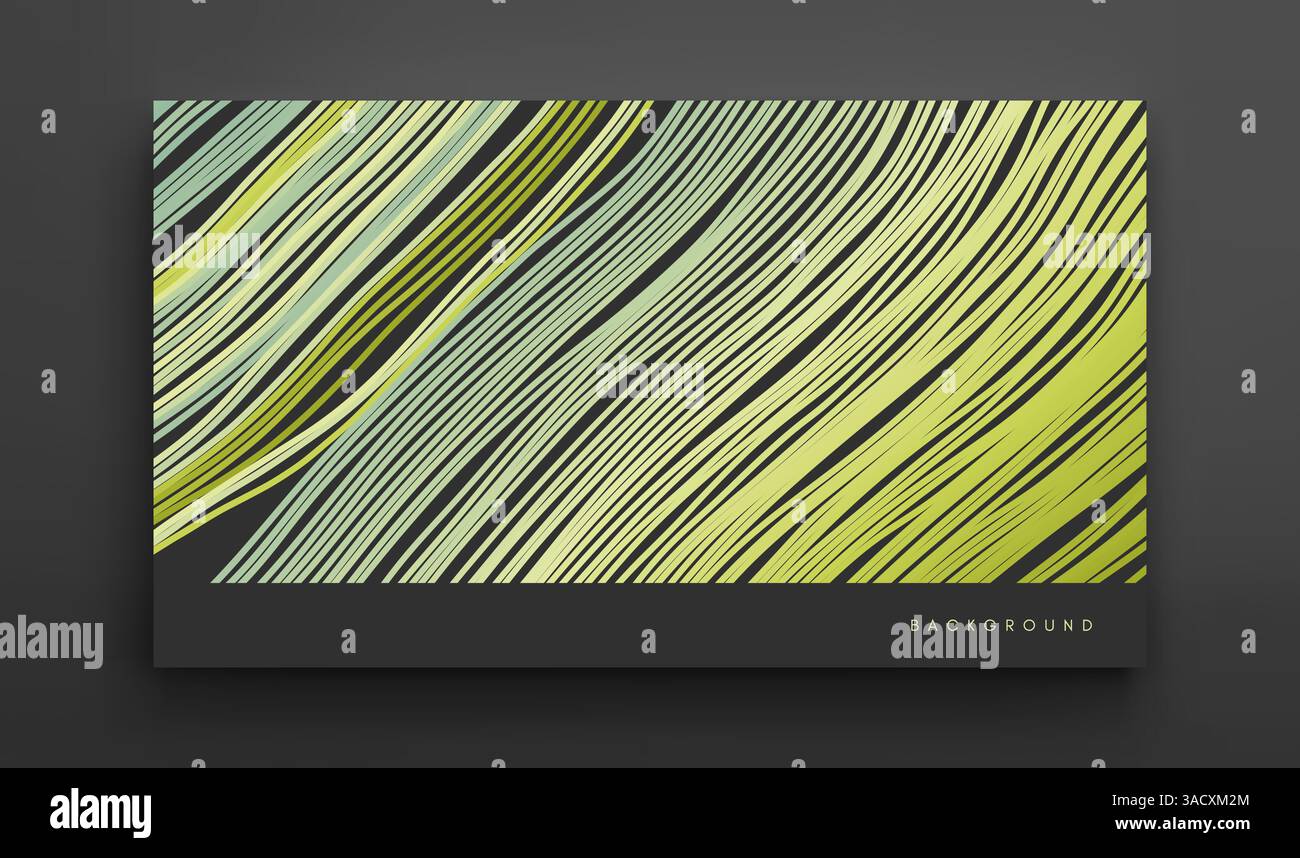 Unregelmäßige vertikale Linien perspektivisch. Geometrische Tapete mit Streifen. Streifen ähnlich wie Gewinde. Design-Vorlage abdecken. Vektorgrafiken Stock Vektor