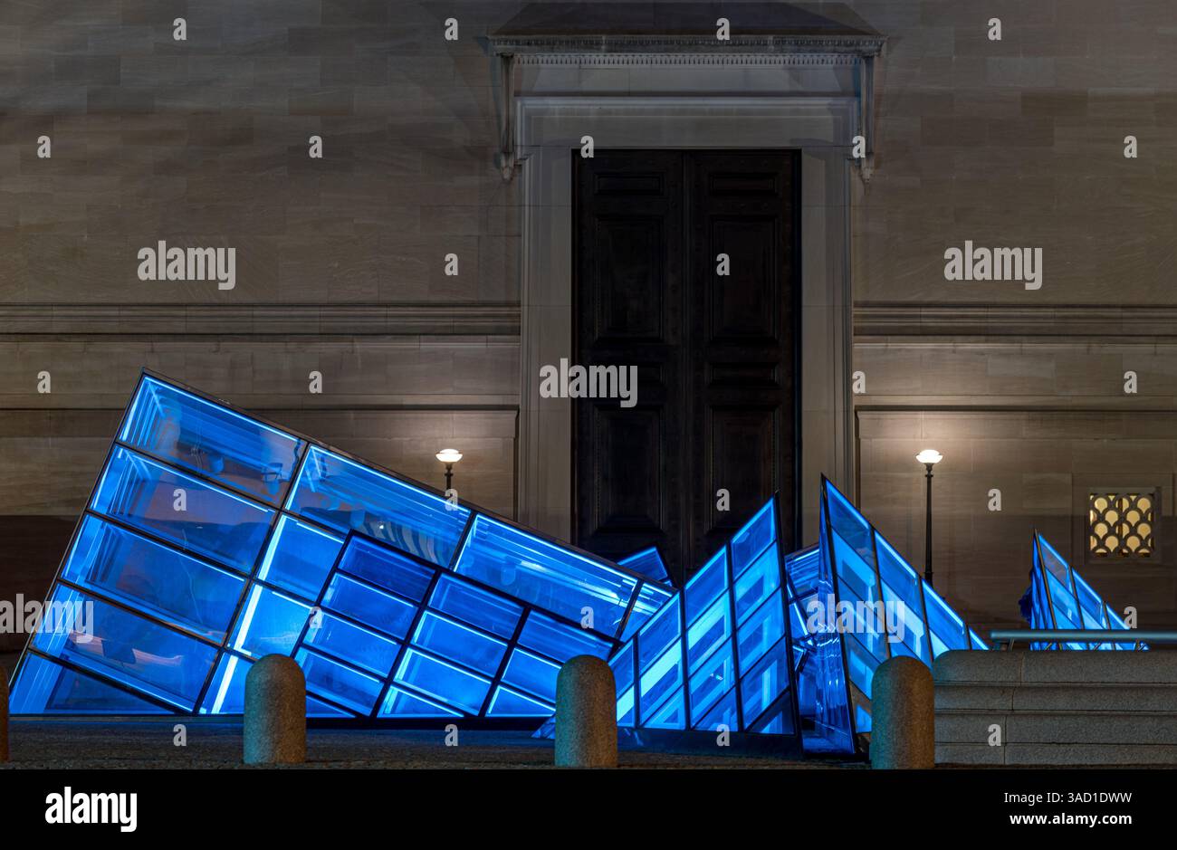 National Gallery of Art, Washington DC, bei Nacht Stockfoto