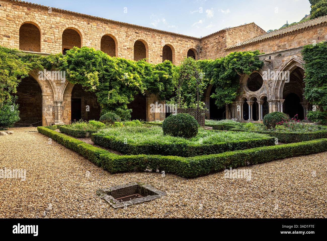 Fontfroide Abbey, Narbonne, Okzitanien, Frankreich. Stockfoto