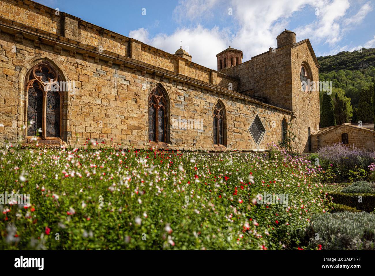 Fontfroide Abbey, Narbonne, Okzitanien, Frankreich. Stockfoto