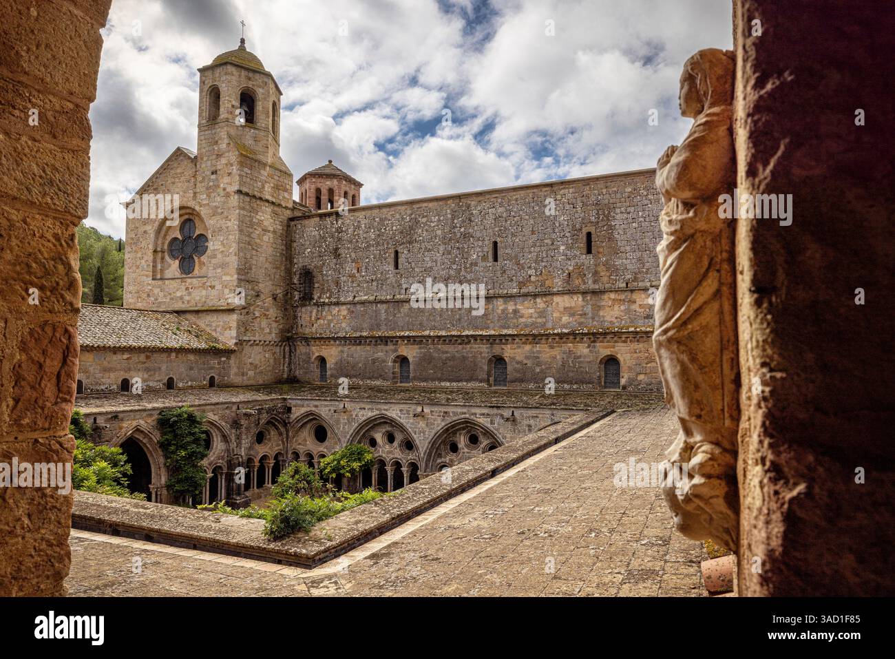 Fontfroide Abbey, Narbonne, Okzitanien, Frankreich. Stockfoto