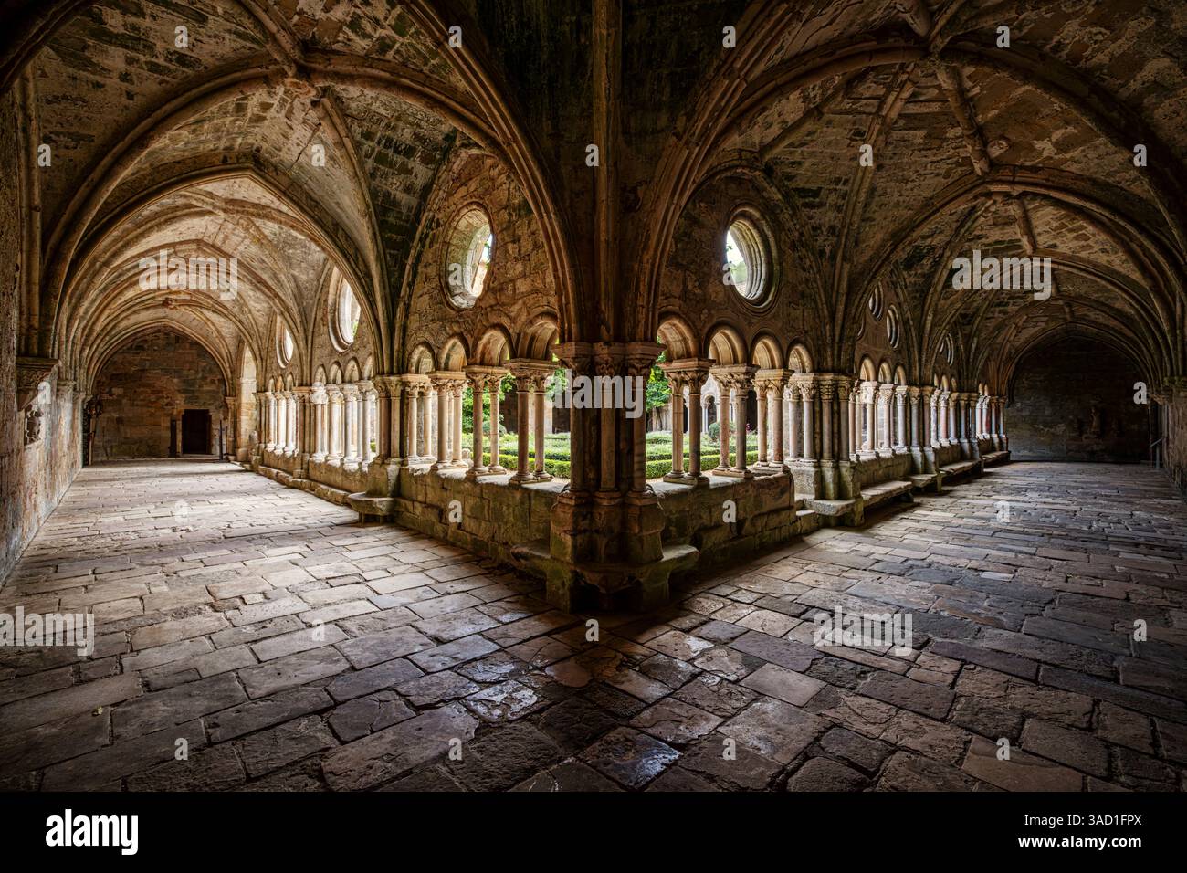 Fontfroide Abbey, Narbonne, Okzitanien, Frankreich. Stockfoto