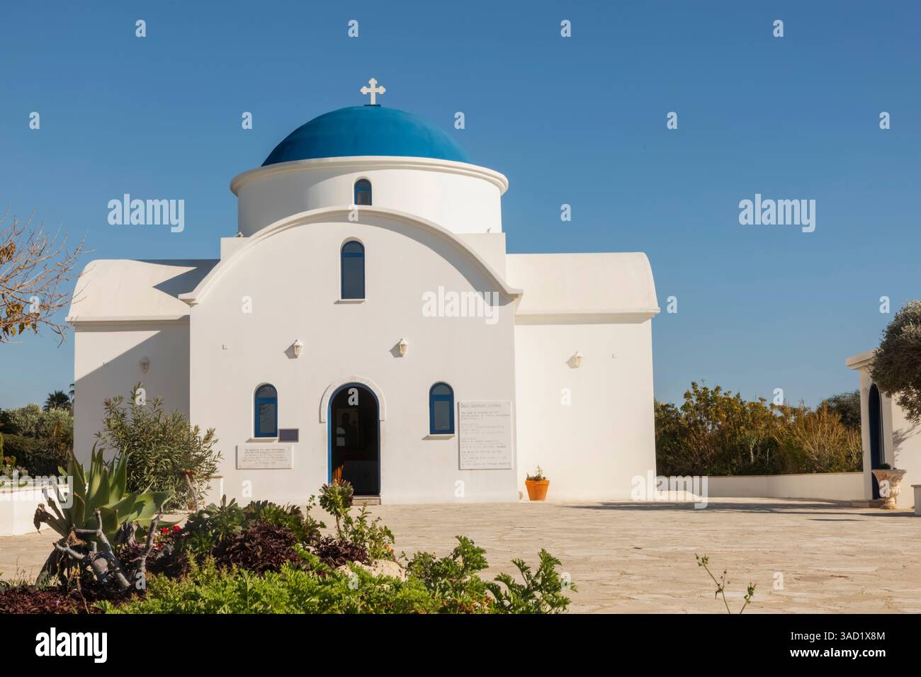 Zypern, Paphos, Geroskipou, St. Nikolaikirche Stockfoto