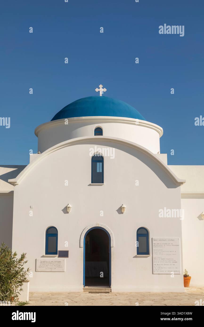 Zypern, Paphos, Geroskipou, St. Nikolaikirche Stockfoto