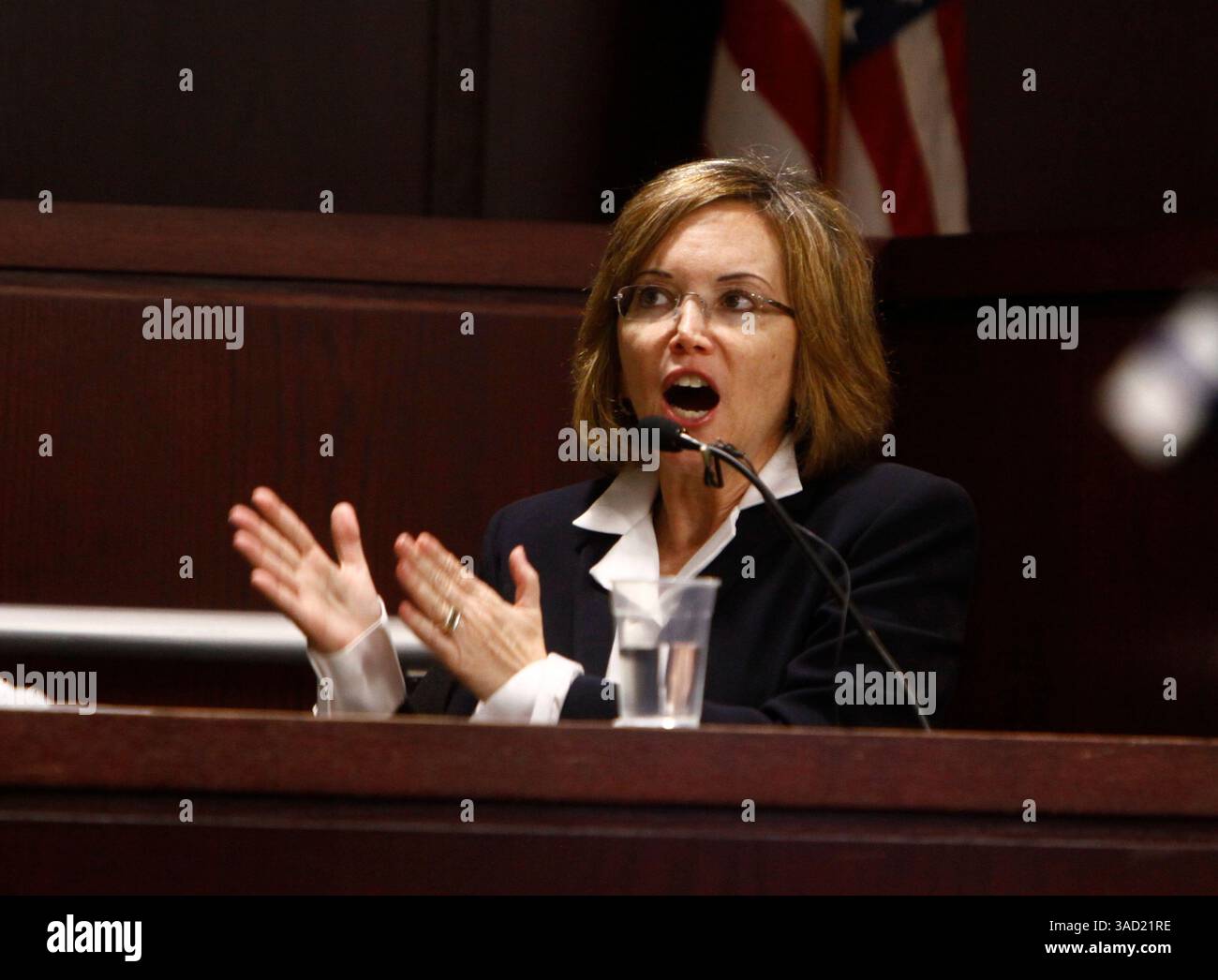 November 2011 - Tampa, FL, USA - O'ROURKE ÜBERSPRINGEN | Times. TP 346341 OROU Delgado 2 of 4 (14.11.2011) (Tampa, FL) Dr. Barbara Stein, eine Psychiaterin, sagte aus, dass Humberto Delgado zu dem Zeitpunkt, als er Tampa Police CPL tötete, nicht wahnsinnig war 2009. Stein sagte aus, dass Delgado bis zur Veranstaltung den ganzen Tag über Entscheidungen und Pläne traf, wie zum Beispiel einen Bus zu nehmen und einen Big Mac zu McDonald's zu nehmen. [SKIP OÃROURKE | Times] (Bild: © St. Petersburg Times/ZUMAPRESS.com) Stockfoto