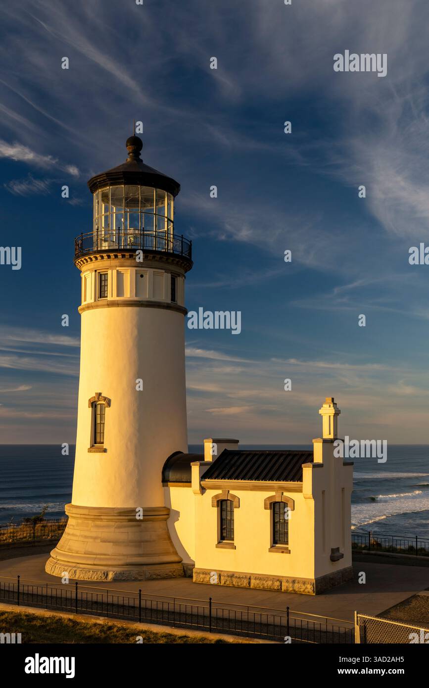 North Head Lighthouse im Cape Enttäuschung State Park im US-Bundesstaat Washington Stockfoto