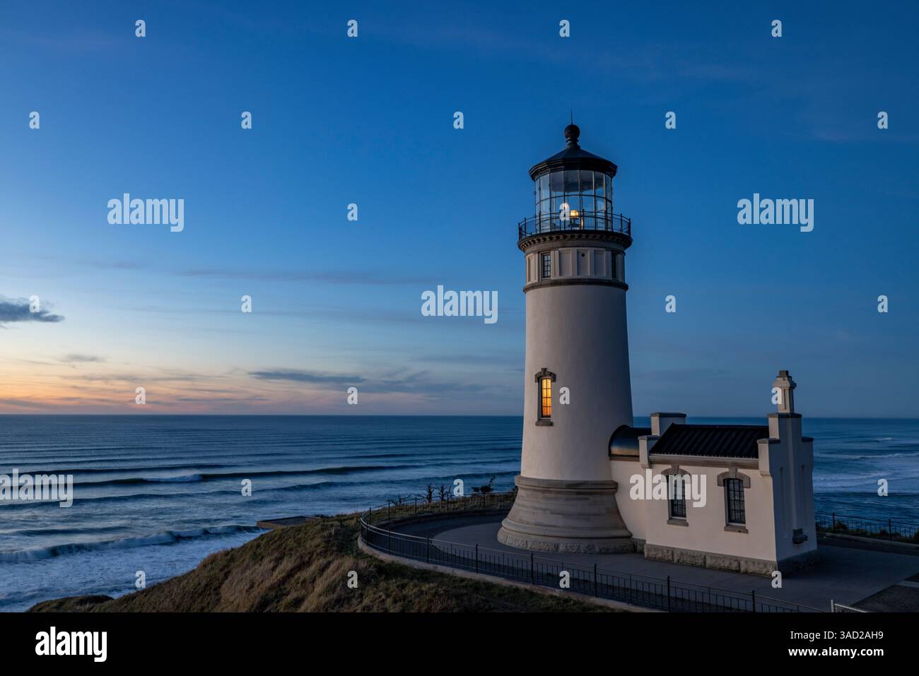 North Head Lighthouse im Cape Enttäuschung State Park im US-Bundesstaat Washington Stockfoto