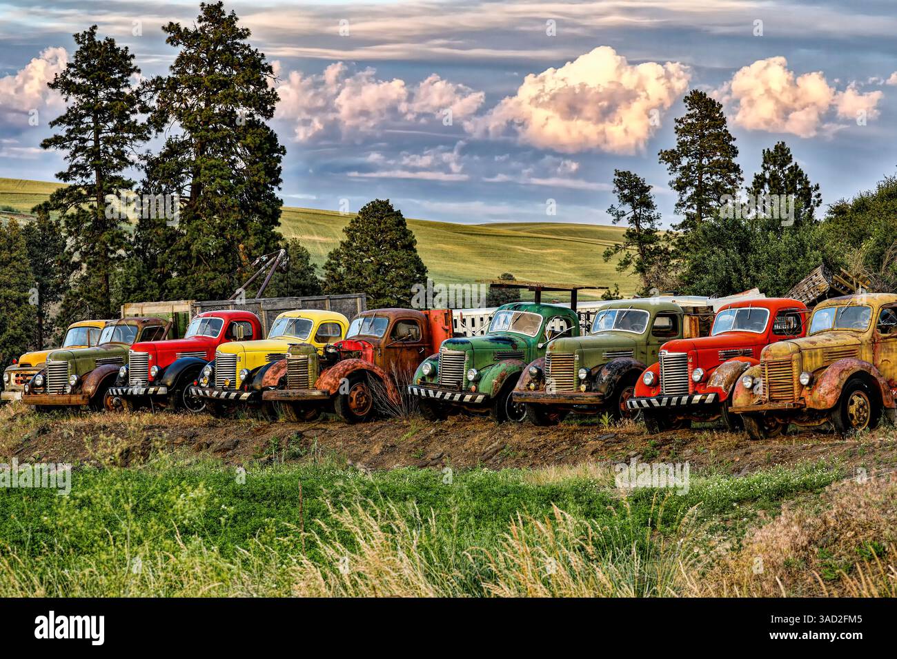 USA, Colfax, Bundesstaat Washington. Oldtimer. Stockfoto