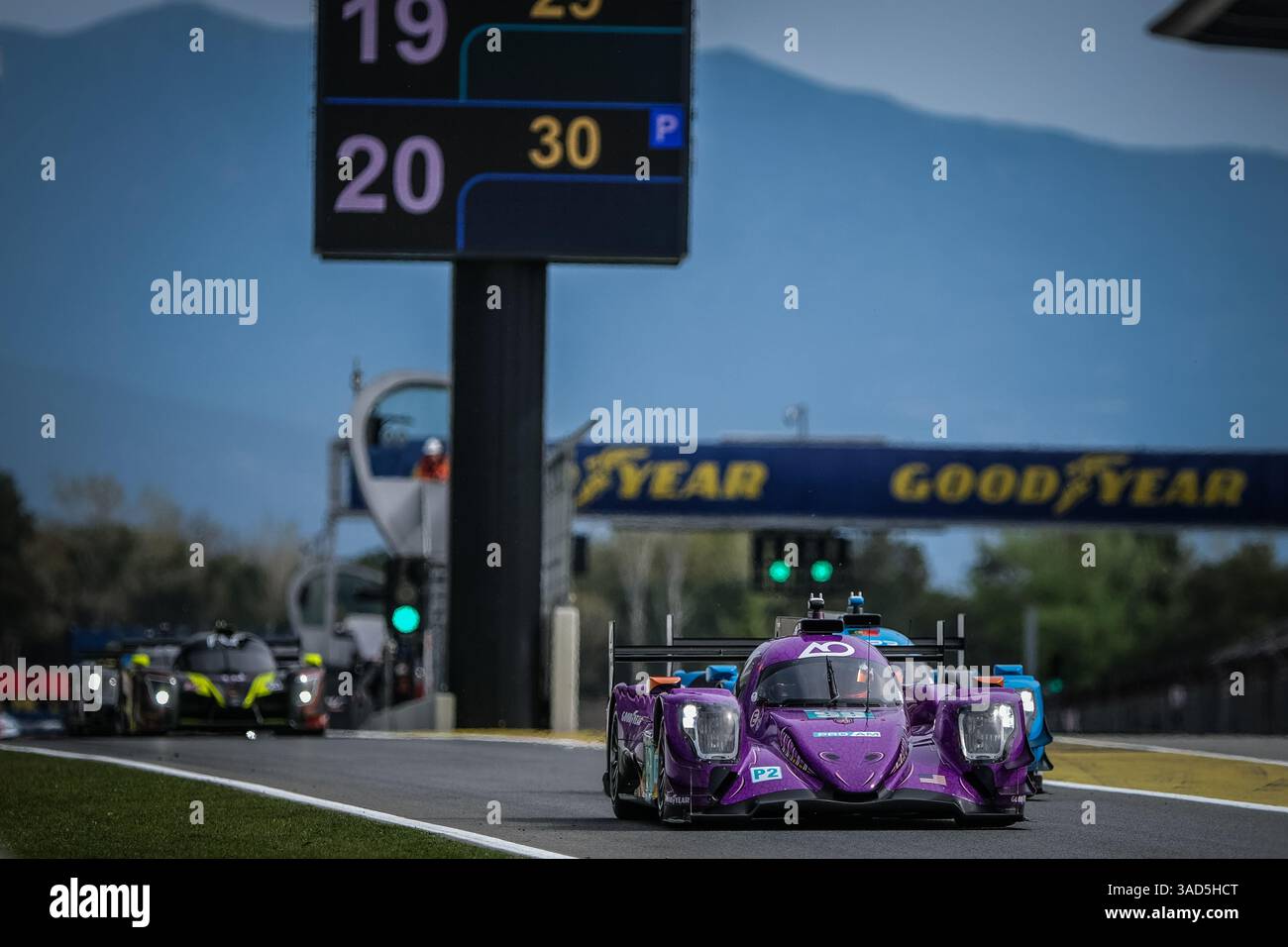 No. 99, AO VON TF, USA, Oreca 07 - Gibson, PJ HYETT (USA), Louis DELETRAZ (SUI), Dane CAMERON (USA) 2025 European Le Mans Series, Barcelona, Spanien. Pho Stockfoto