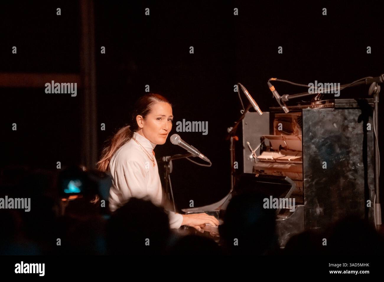 Musikkonzert - Joan als Polizeifrau - Tour 2025 Joan als Polizeifrau singen und Klavier während Joan als Polizeifrau - Tour 2025, Musikkonzert in Rom, Italien, April 2025 Rom Angelo Mai Roma Italien Copyright: XTommasoxNotarangelox/xLiveMediax LPM 1801495 Stockfoto