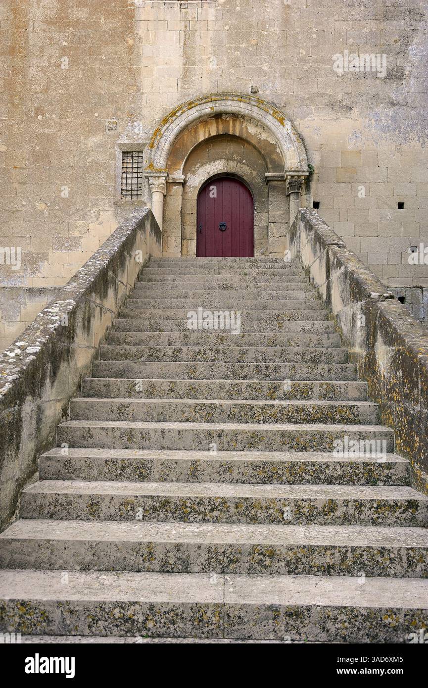 Abbey Montmajour, Bouches-du-Rhone, Provence-Alpes-Cote d'Azur, Frankreich | Abtei Montmajour, Bouches-du-Rhone, Provence-Alpes-Cote d'Azur, Frankreich Stockfoto