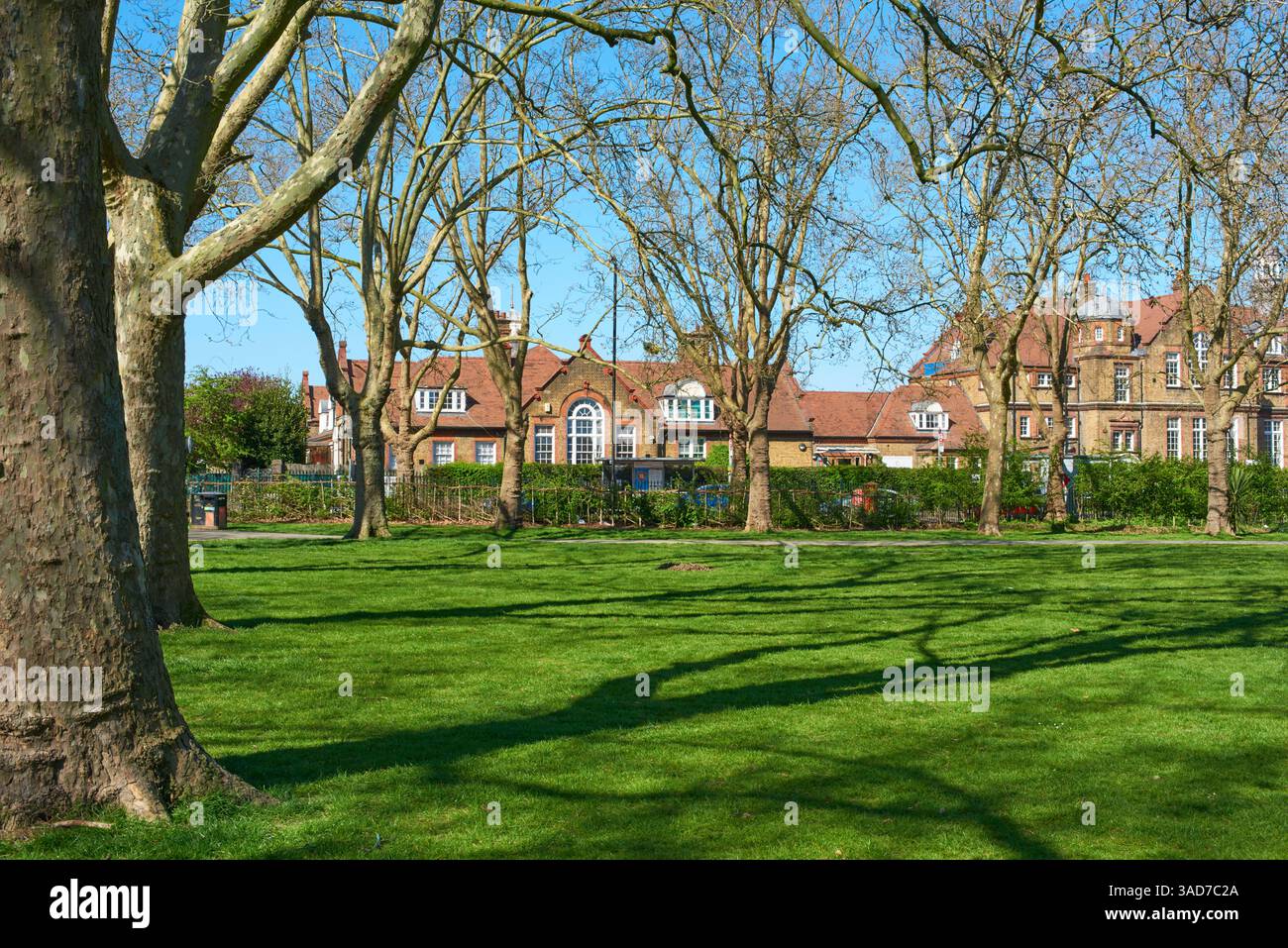 Chestnuts Park, South Tottenham, London, Großbritannien, im Frühling Stockfoto