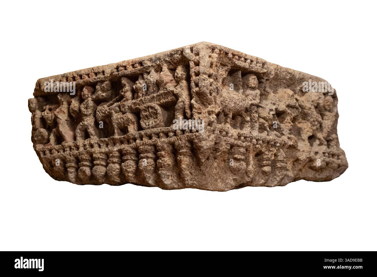 Ratha Yatra, Bhubaneshwar 8. Jahrhundert n. Chr. Die dekorierte Steinskulptur ist in Tribhanga-Form. Zwei Seiten dieses Steins sind mit Szenen verziert Stockfoto Ratha Yatra, Bhubaneshwar 8. Jahrhundert n. Chr. Die dekorierte Steinskulptur ist in Tribhanga-Form. Zwei Seiten dieses Steins sind mit Szenen verziert Stockfoto