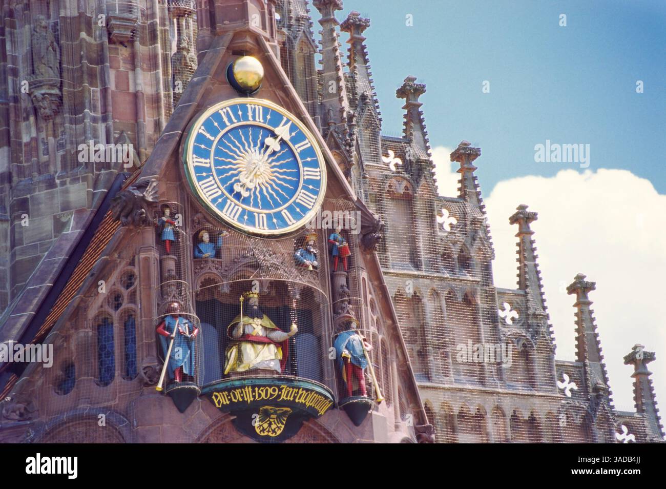 Frauenkirche, eine Kirche im oberfränkischen Landkreis in Bayern, Nahaufnahme Stockfoto