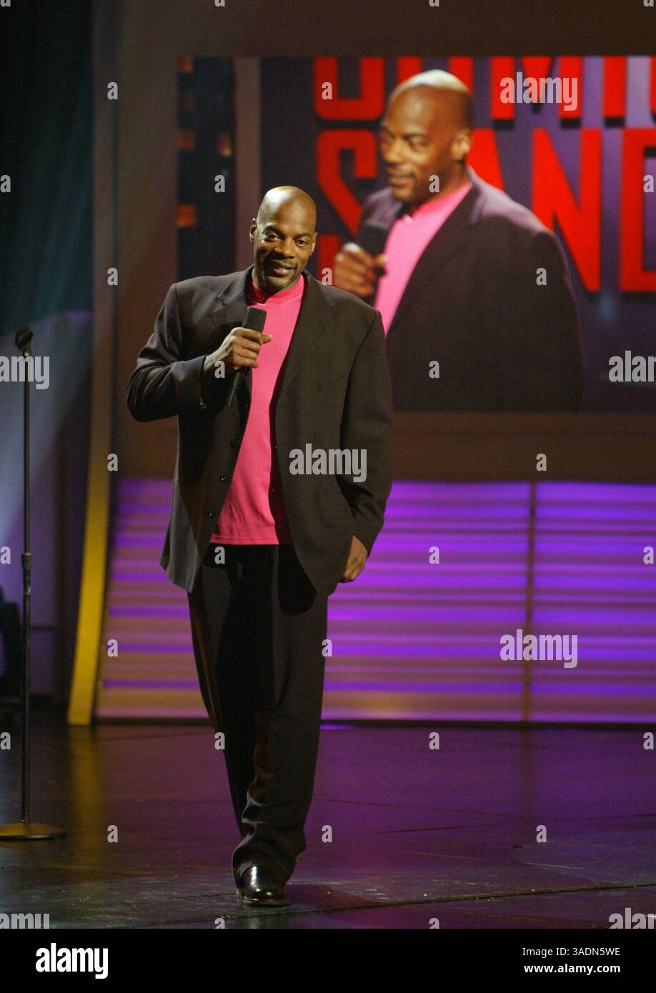 August 2004; Glendale, CA, USA; der Funnyman ALONZO BODDEN gewann die TV-Reality-Show Last Comic Standing: Battle of the Best. (Bild: Phil Han/ZUMAPRESS.com) Stockfoto