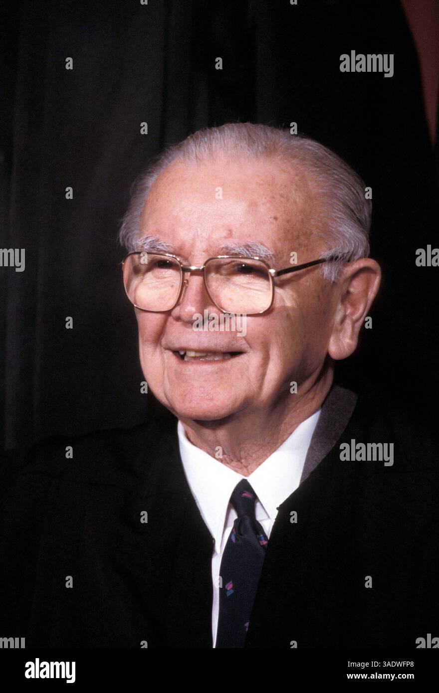 April 1988; Washington, DC, USA; WILLIAM J. BRENNAN Jr. vom Obersten Gerichtshof der Vereinigten Staaten. . (Bild: Arthur Grace/ZUMAPRESS.com) Stockfoto