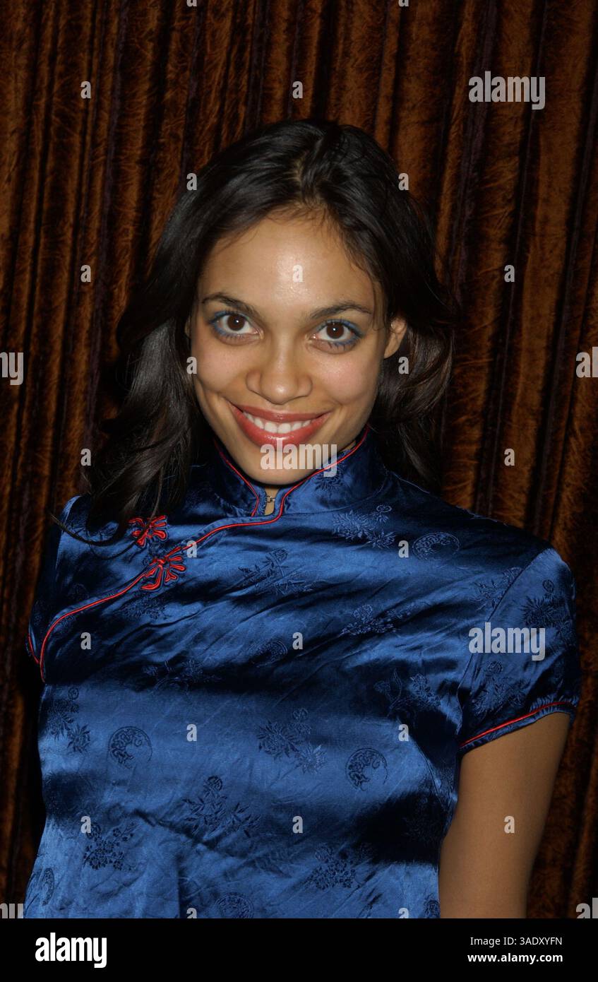 März 2004; New York, NY, USA; ROSARIO DAWSON bei „Lets Hear IT for the Girls“, einer Veranstaltung zur Förderung von Preisträgern für den Lower East Girls Club AZT The Bowery Ballroom. . (Bild: Dan Herrick/ZUMAPRESS.com) Stockfoto