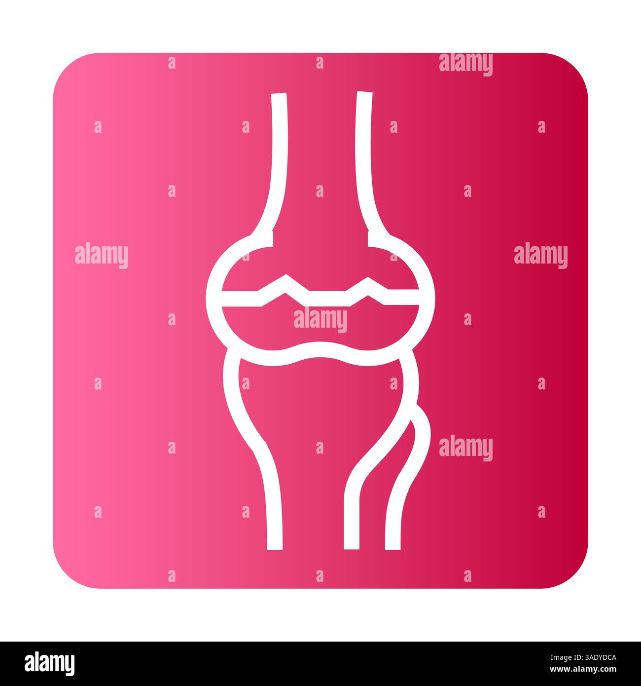 Arthritissymbol für digitale und gedruckte Projekte. Minimale bereinigte Symbole für Apps und Websites. Stockfoto