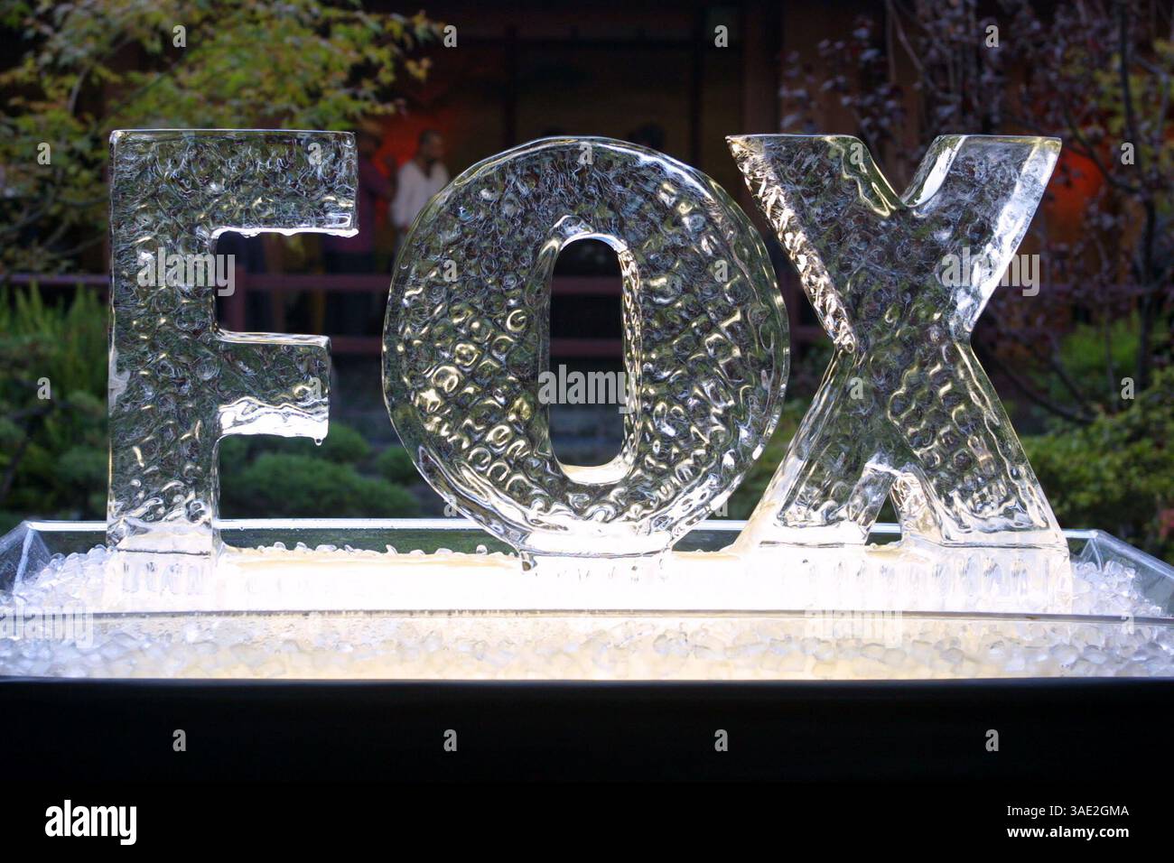 Juli 2001; Los Angeles, CA, USA; FOX Logo bei der TCA Summer Press Tour für FOX. (Bild: Lisa O'Connor/ZUMAPRESS.com) Stockfoto