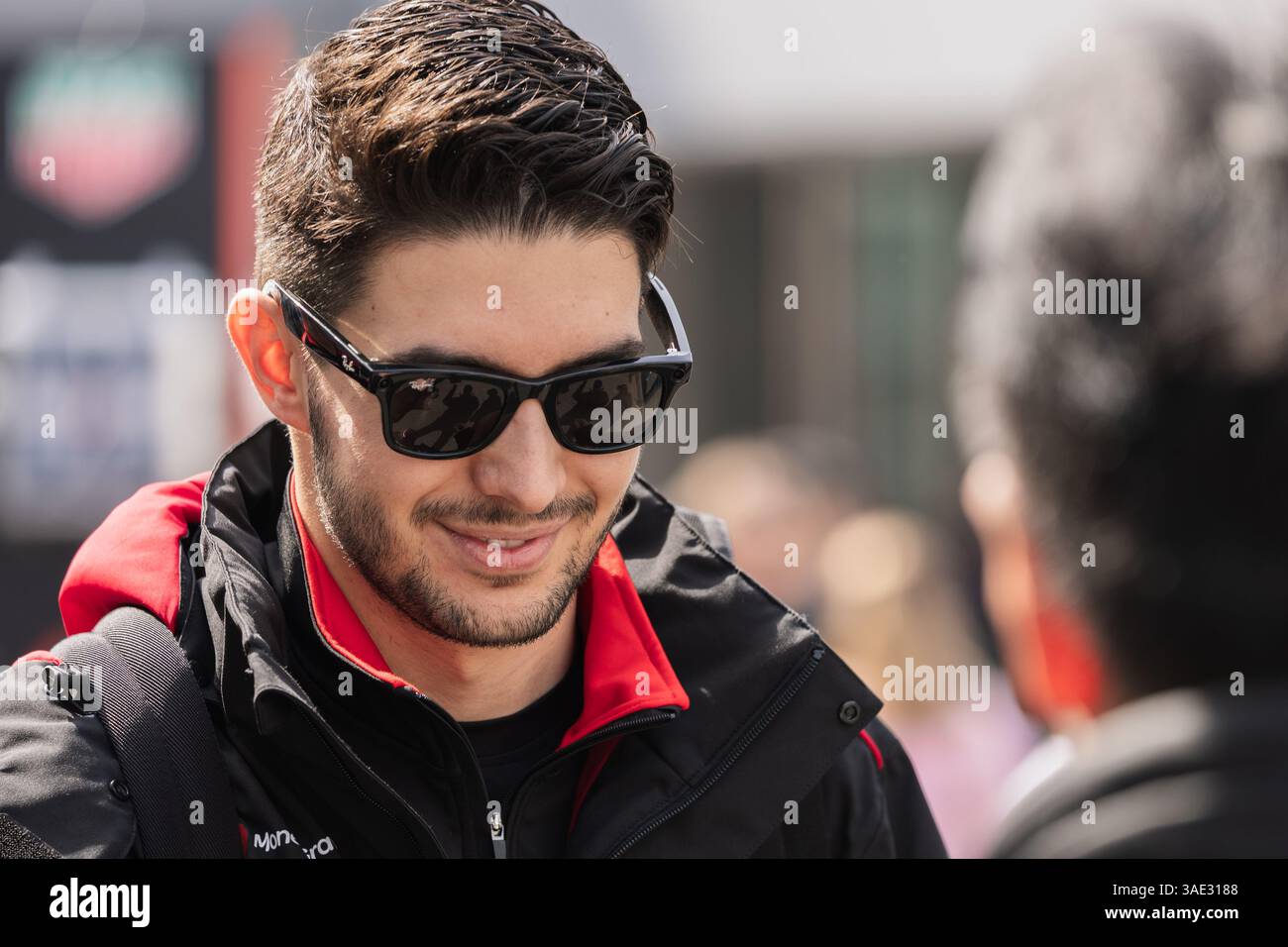 Suzuka, Japan. April 2024. Esteban Ocon (Frankreich) und MoneyGram Haas F1 Team während des Grand Prix von Japan in der Formel 1. Quelle: SOPA Images Limited/Alamy Live News Stockfoto