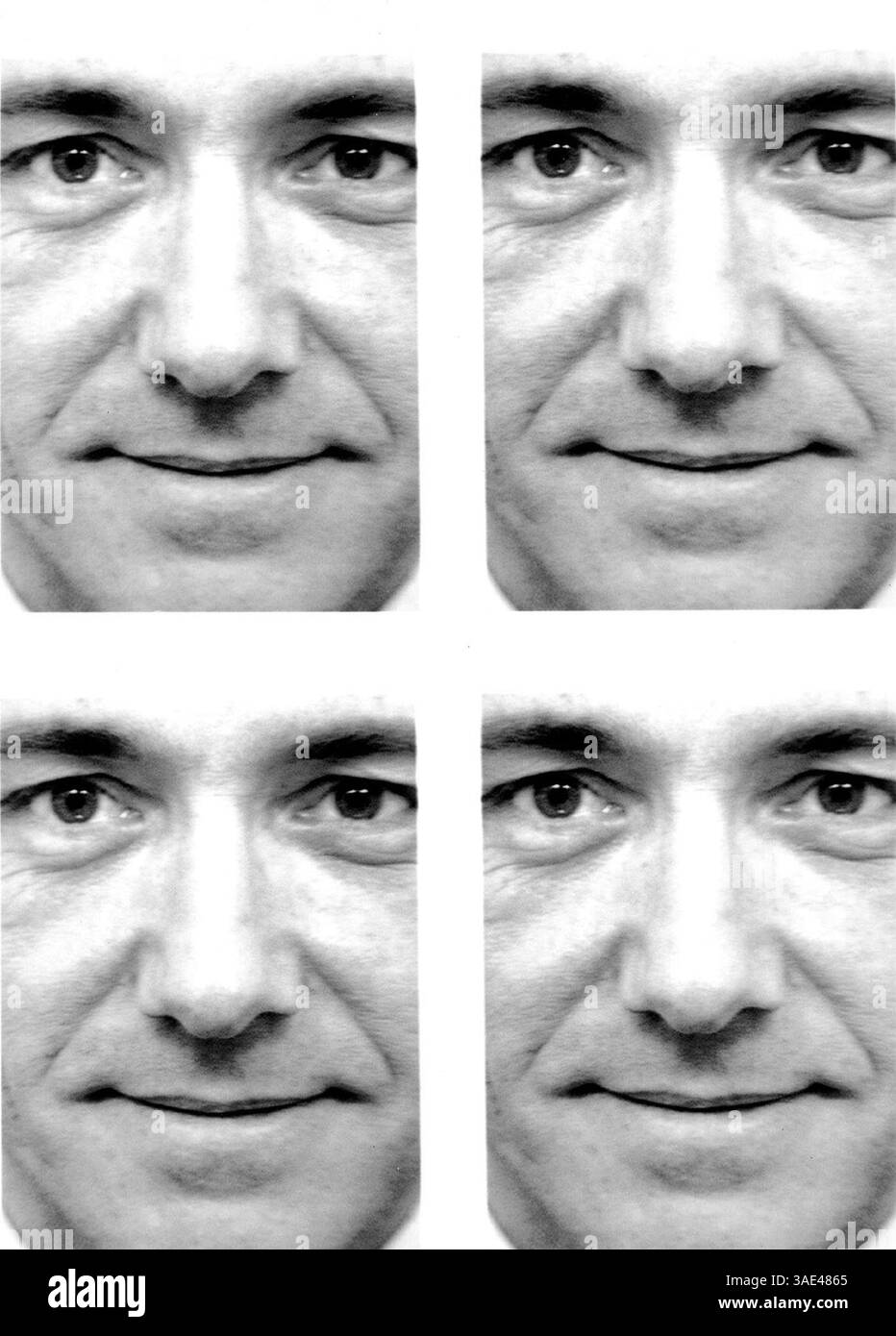 Dezember 2001; Madrid, SPANIEN; nur Verkauf in den USA! Schauspieler KEVIN SPACEY posiert für ALISTAIR MORRISONS fotografische Exposition „REFLECT“. Promis haben ihre Gedanken auch auf Papier gebracht. (Spacey ist nicht verfügbar) Erlöse für bedürftige Kinder. (Kreditbild: Remi Agency/ZUMAPRESS.com) Stockfoto