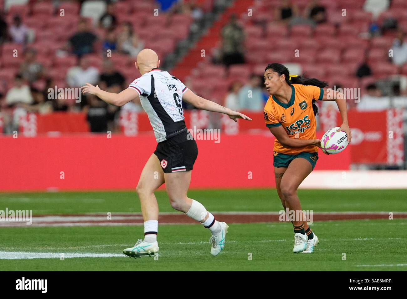 April 2025; Singapore National Stadium, Singapur; HSBC International Rugby Sevens Singapore Day 2; Stockfoto