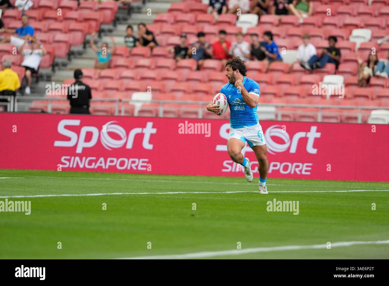 Singapur National Stadium, Singapur. April 2025. HSBC International Rugby Sevens Singapore Day 2; Credit: Action Plus Sports/Alamy Live News Stockfoto