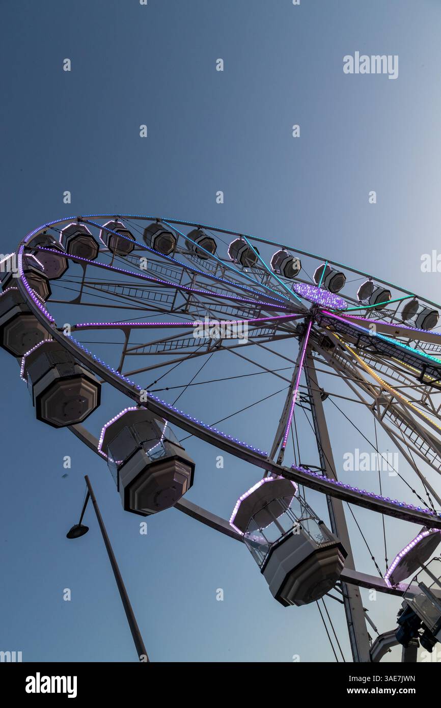 The Big Wheel, Cardiff Bay, Wales, Großbritannien. Stockfoto