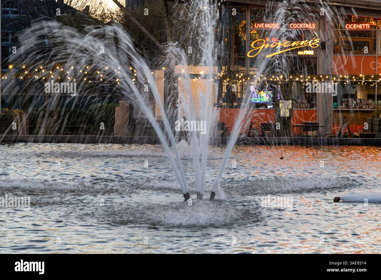 Giovanni's italienisches Restaurant, Cardiff, Wales Stockfoto