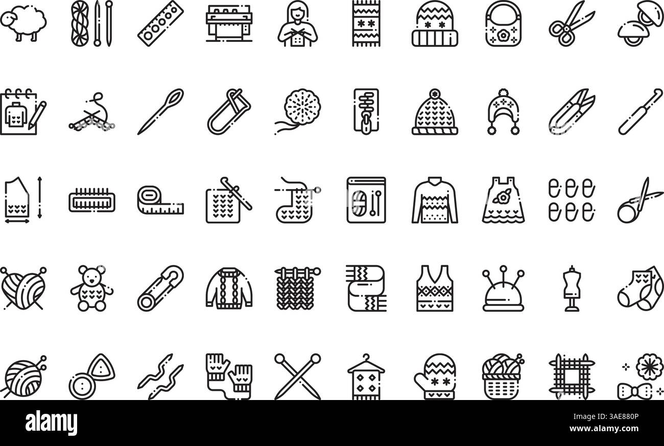 Zusammenfügen von Symbolen hochwertige Vektor-Icons-Kollektion mit bearbeitbarer Kontur. Ideal für professionelle und kreative Projekte Stock Vektor