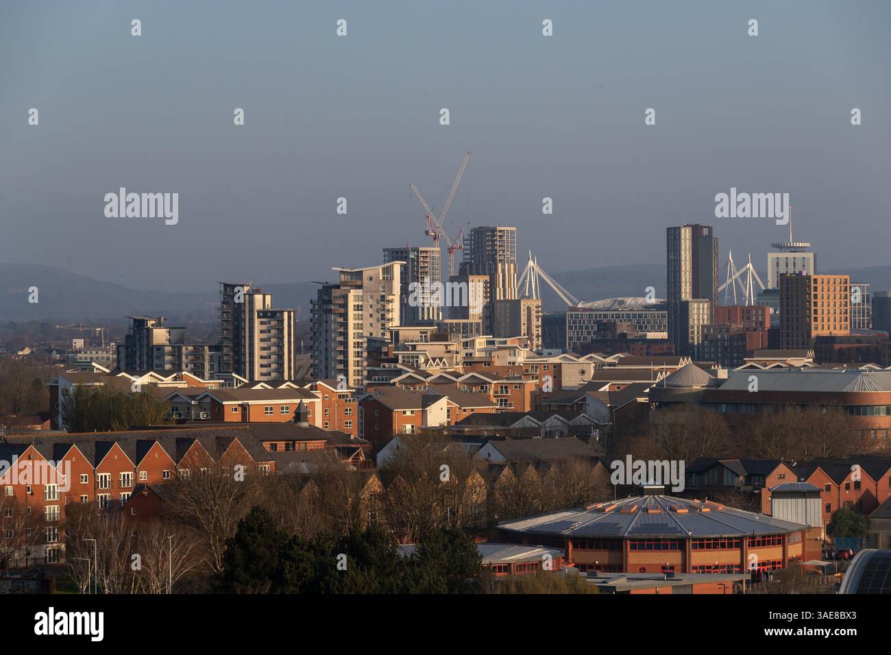 Cardiff Central, Cardiff Bay, Wales, Großbritannien. Stockfoto
