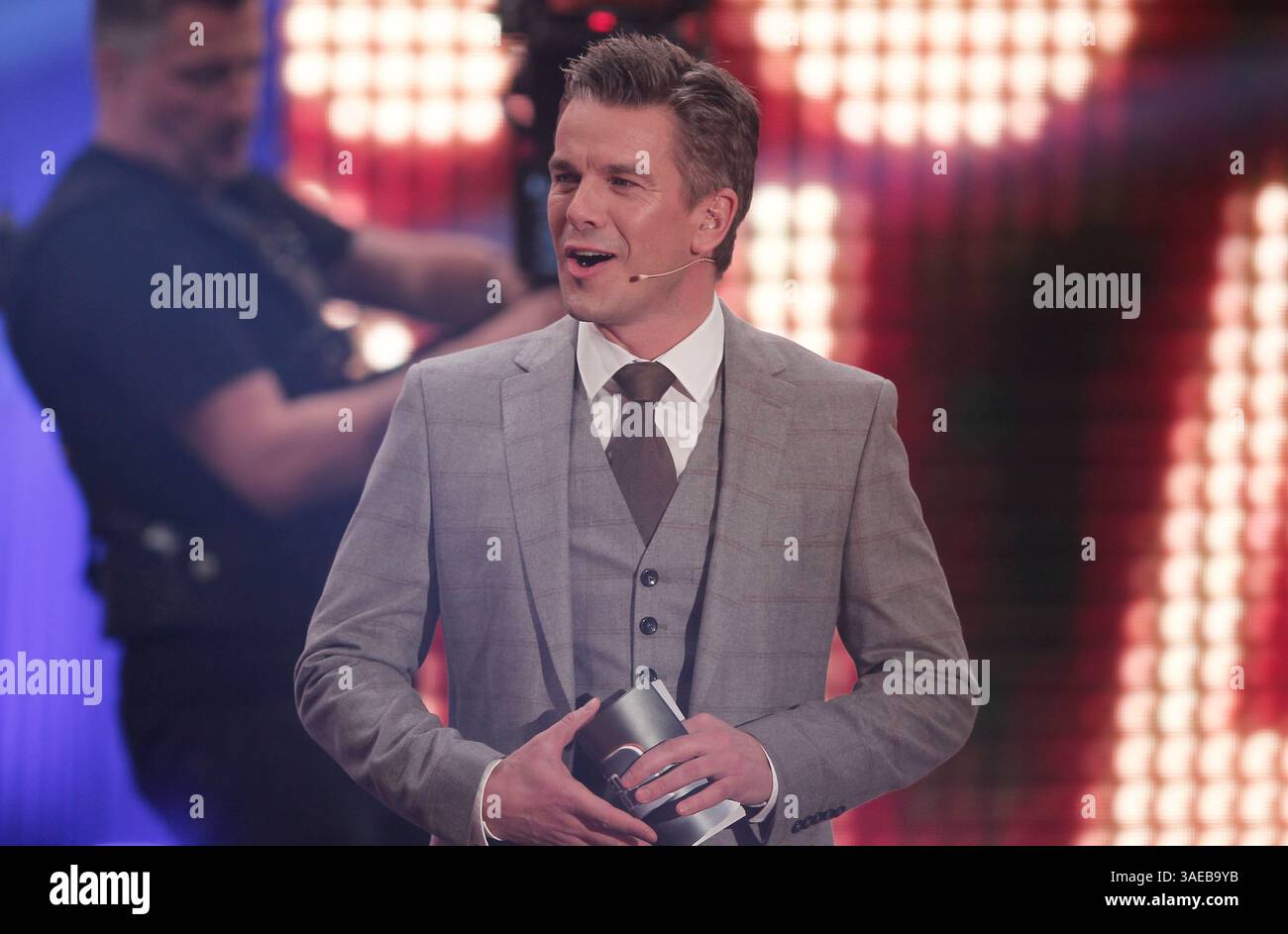 ZDF TV Show Wetten das aus Freiburg am Samstag, 08.12.2012 mit Moderator Markus Lanz Stockfoto