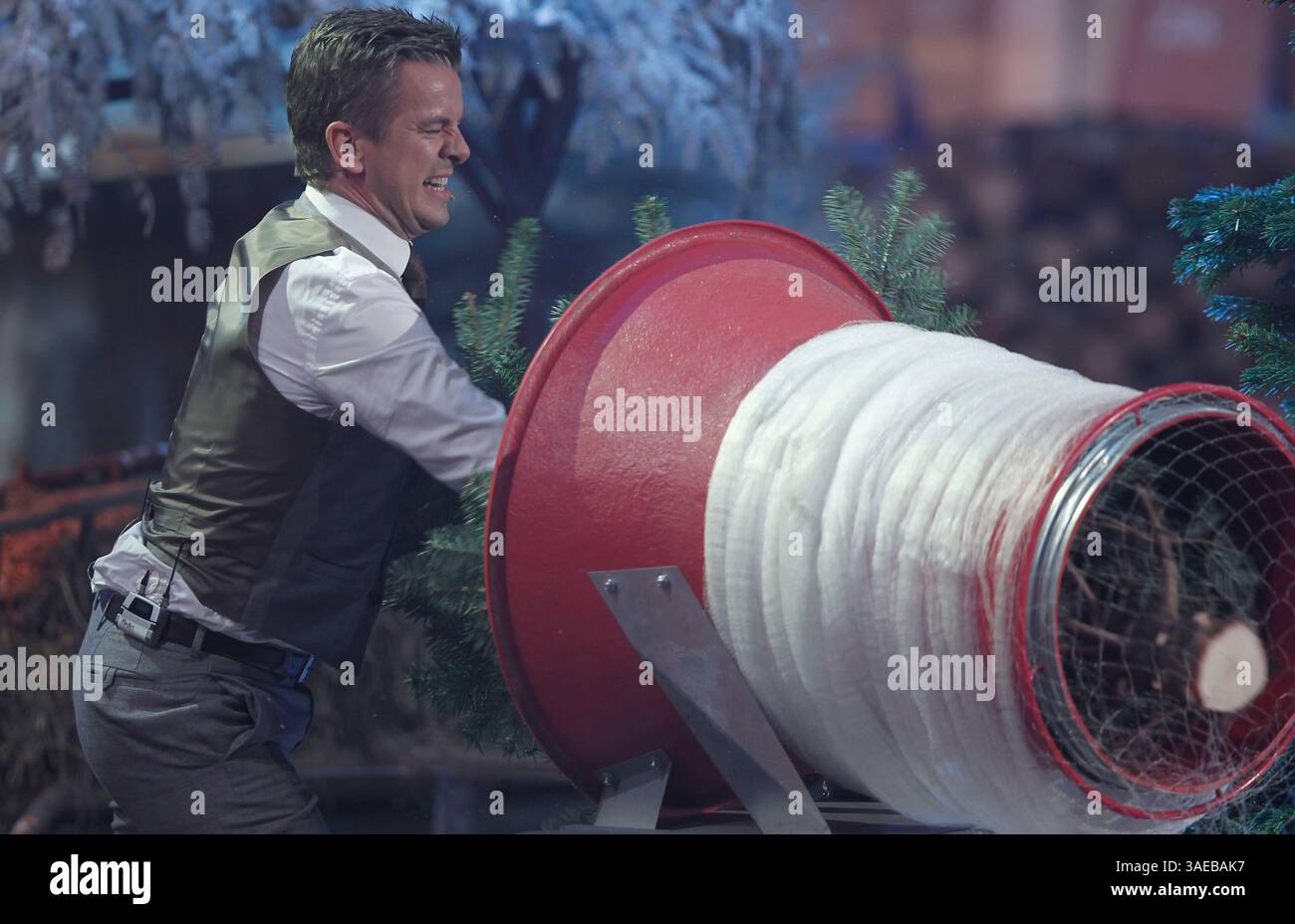 ZDF TV Show Wetten das aus Freiburg am Samstag, 08.12.2012 mit Moderator Markus Lanz Stockfoto