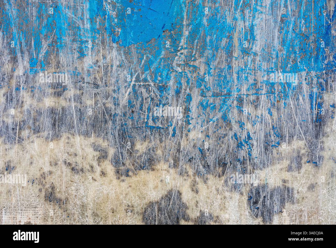 Blaue, kratzende Holzwand. Hochwertige Fotos Stockfoto