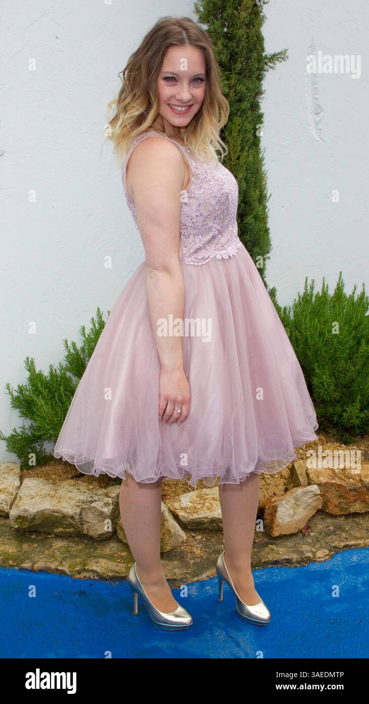 Europapark, Deutschland - Mai 19, 2019: Immer wieder Sonntags, ARD/SWR Fernsehen zeigen mit Sänger Charlien Stockfoto