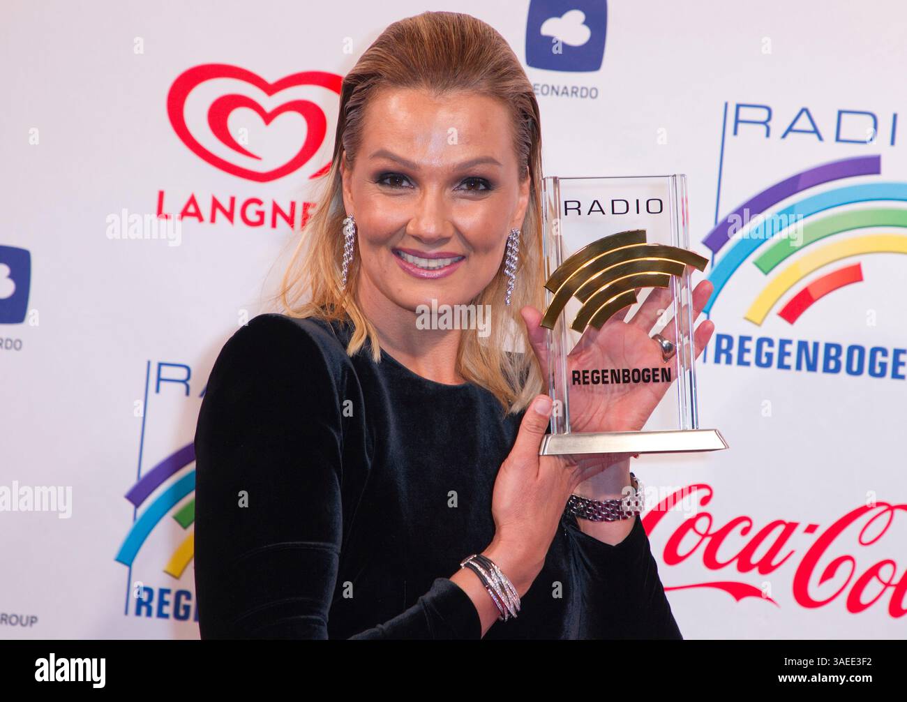 Rust, Deutschland - 12. April 2019: Radio Regenbogen Award mit Anouk Van Nes Stockfoto
